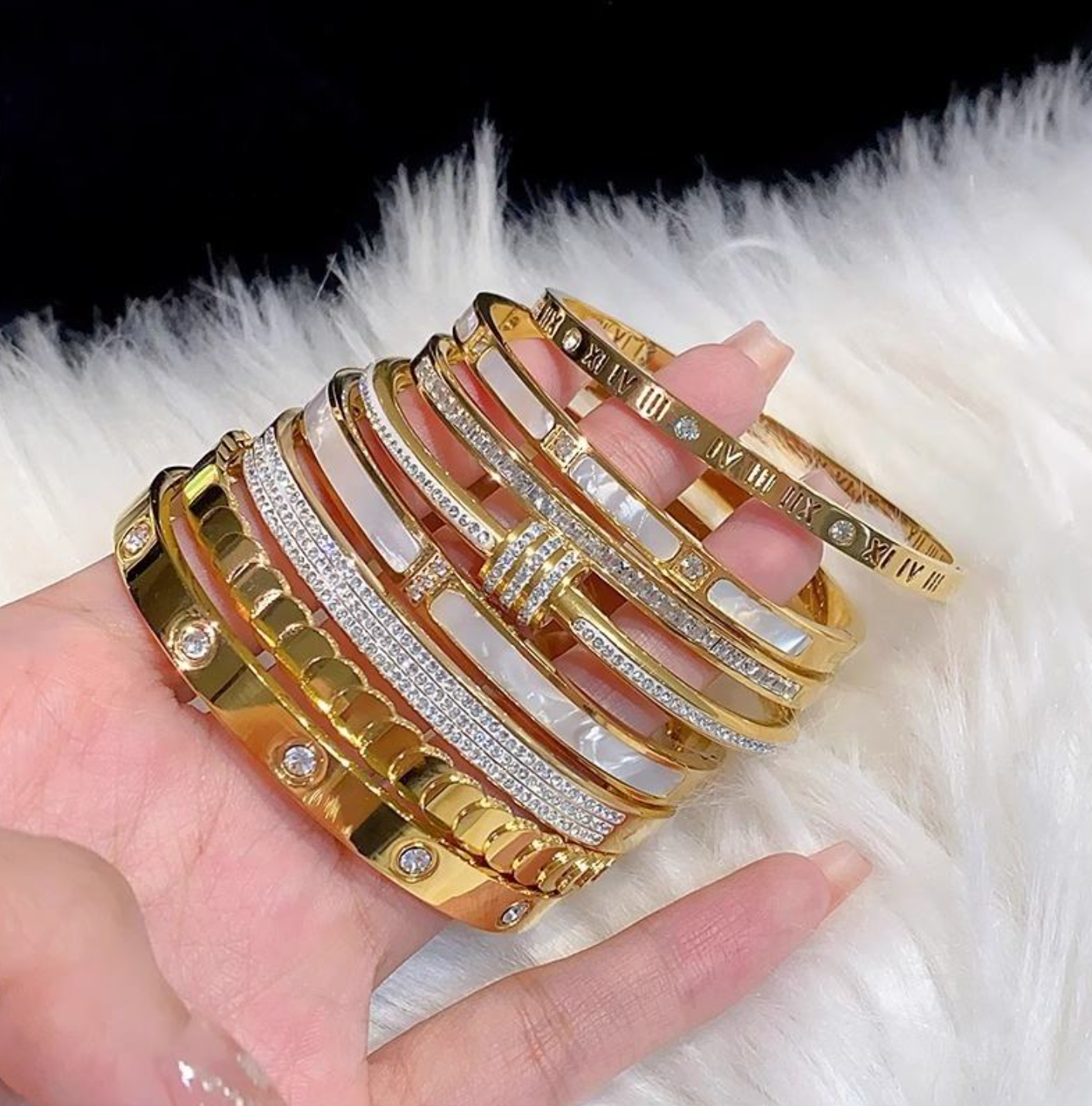 Custom Charm Bangle Bracelet
